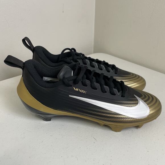 Nike Men Size 7.5 Soccer Cleats Black Gold New Open Box FB3303-003 Vapor Speed 3 - Picture 1 of 9